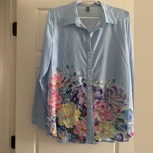 Women’s Plus Floral Blouse